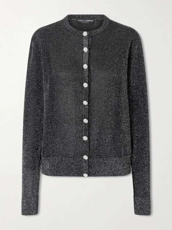 Dolce & Gabbana Metallic Knitted Cardigan
