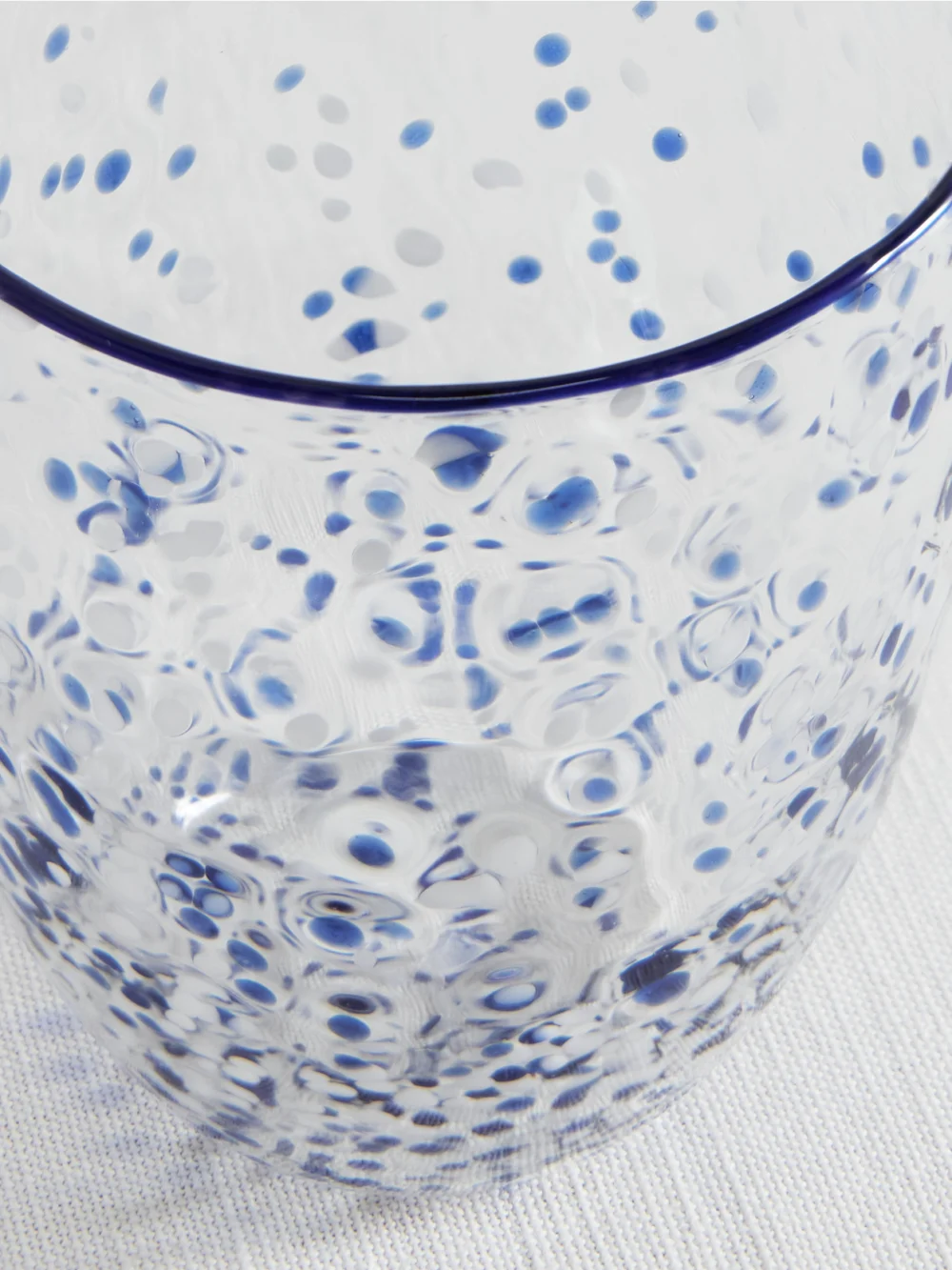 Close-up detail of the Dolce & Gabbana Painted Water Glass