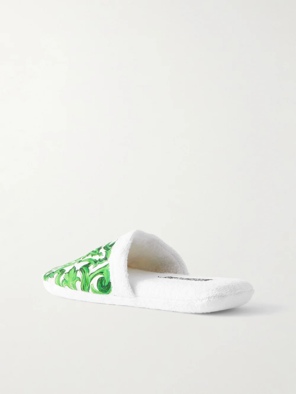 Back view of the Dolce & Gabbana Printed Cotton Slippers