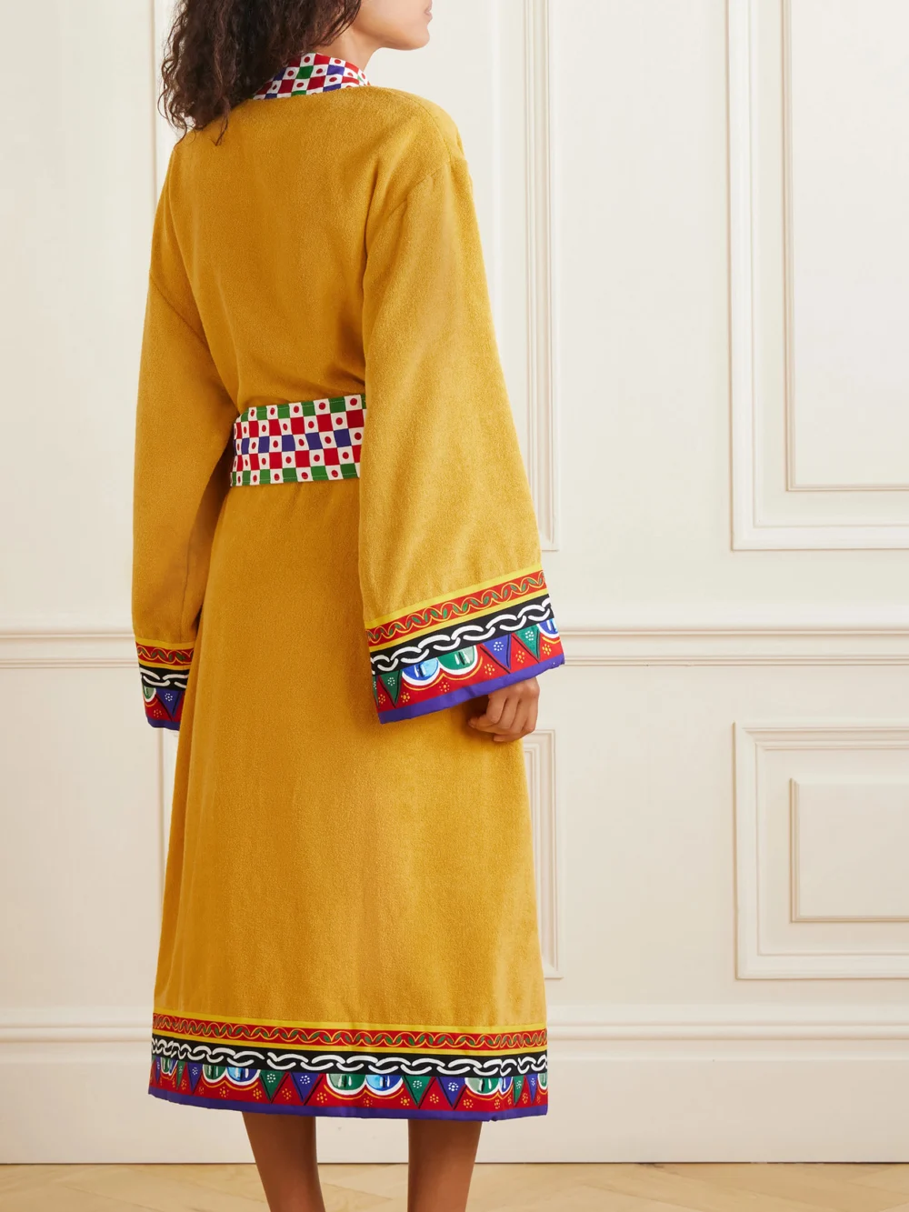 Back view of the Dolce & Gabbana Printed Cotton-terry Robe