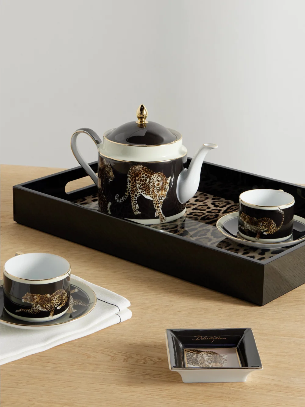 Dolce & Gabbana Printed Porcelain Tea Pot, styled view