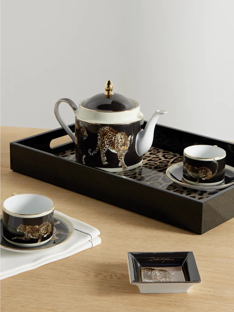 Dolce & Gabbana Printed Porcelain Tea Pot