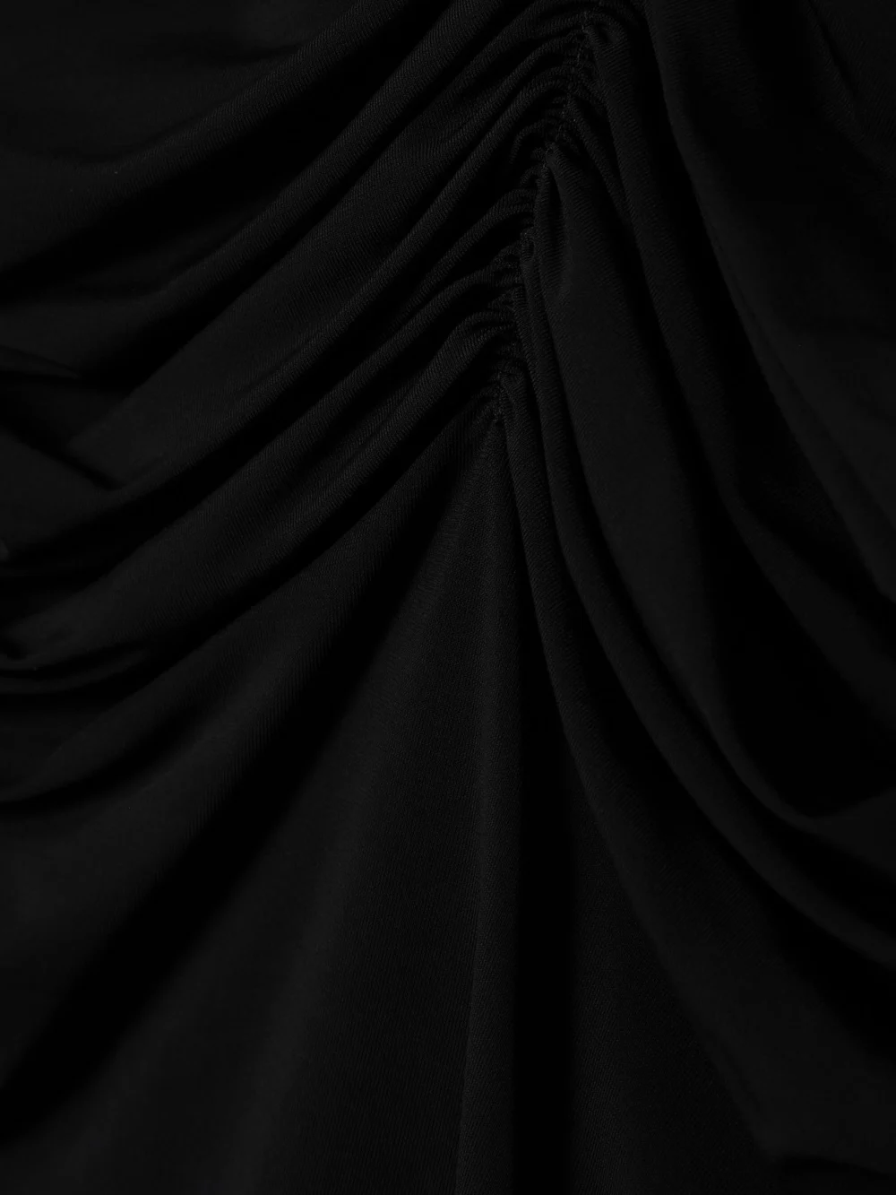 Close-up detail of the Dolce & Gabbana Ruched Jersey Midi Dress