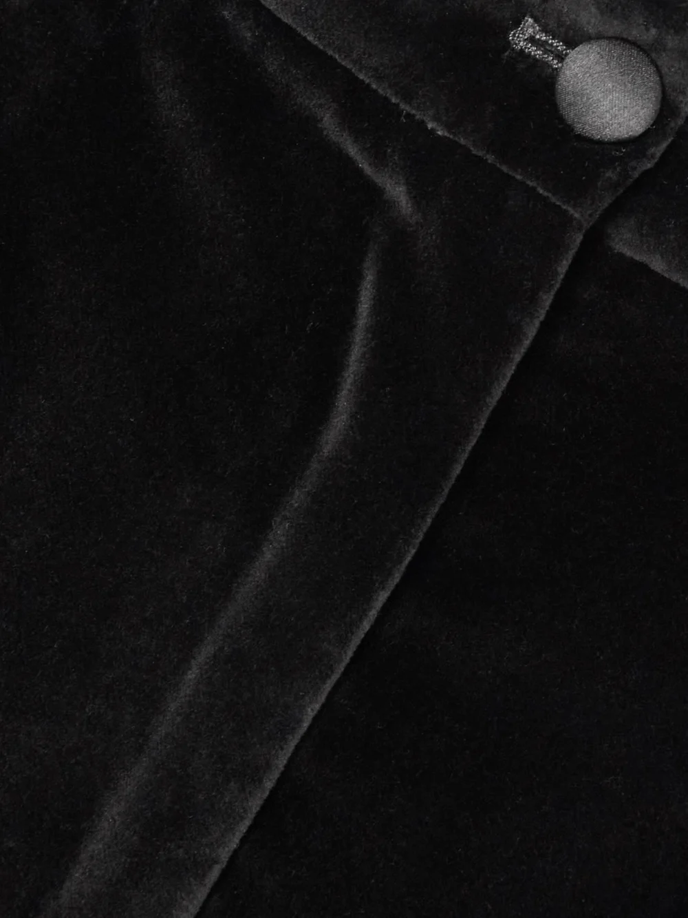 Close-up detail of the Dolce & Gabbana Satin-trimmed Cotton-blend Velvet Slim-leg Pants