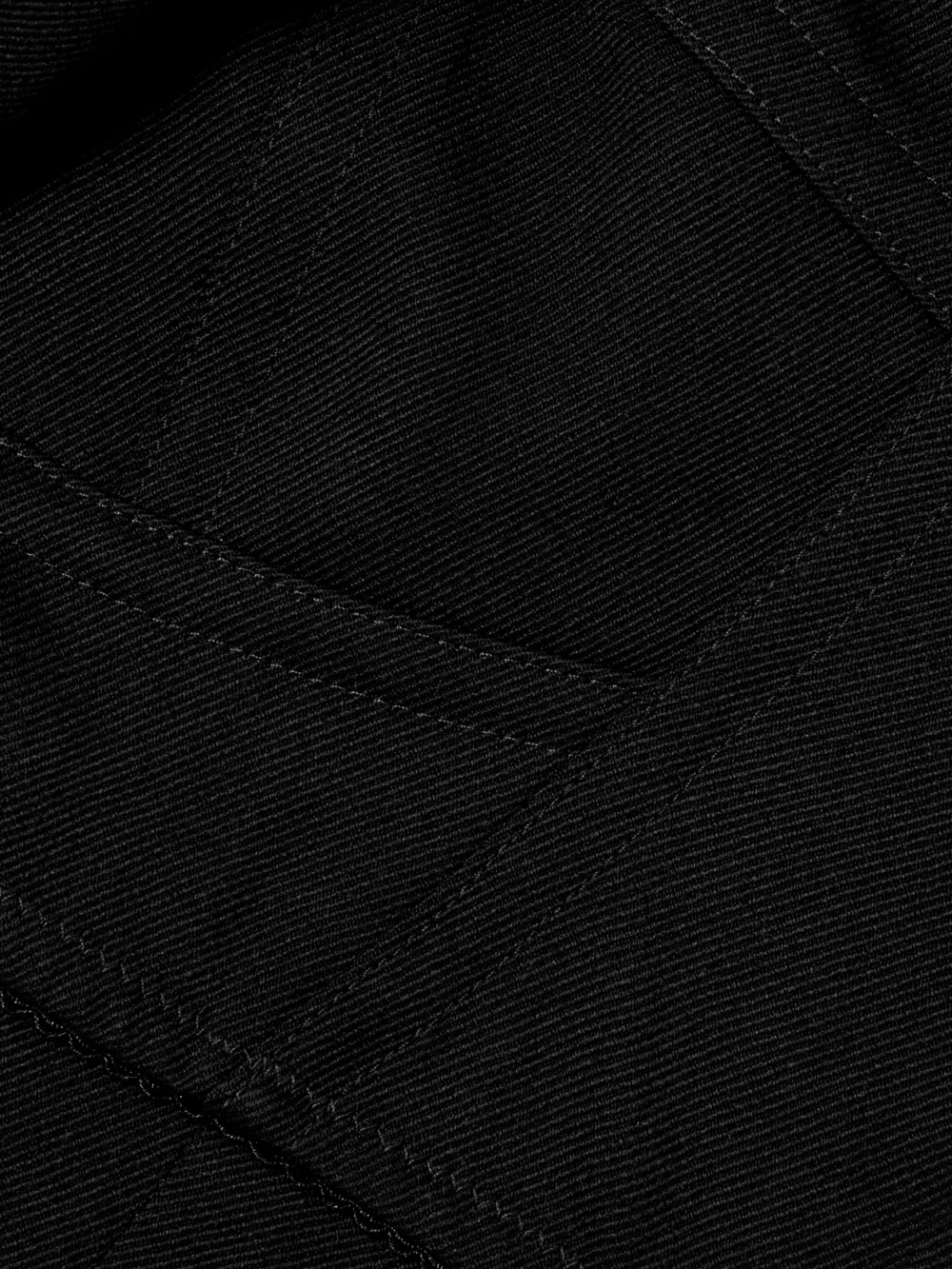 Close-up detail of the Dolce & Gabbana Scalloped Wool-blend Gabardine Mini Corset Dress