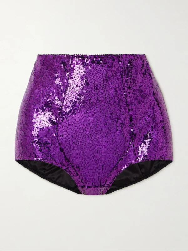 Dolce & Gabbana Sequined Tulle Briefs