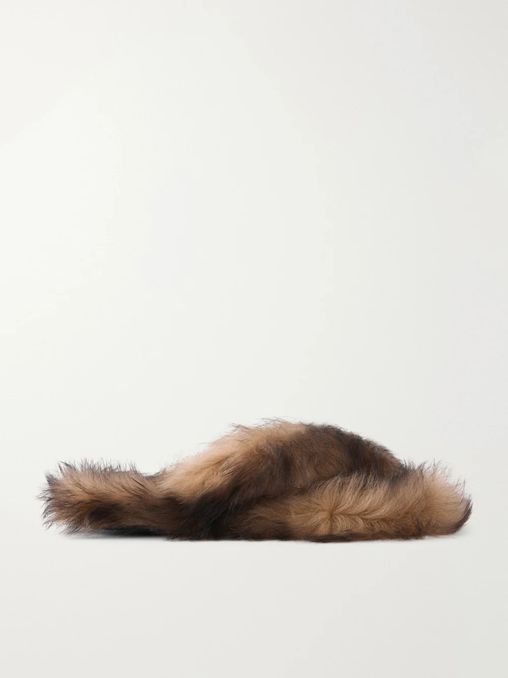 Dolce & Gabbana Shearling Slides in brown