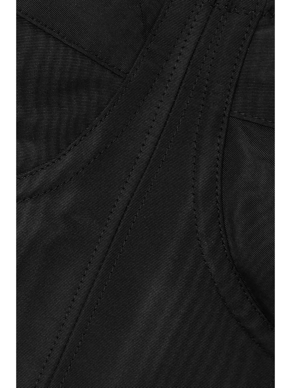 Close-up detail of the Dolce & Gabbana Strapless Stretch Silk-blend Twill Mini Dress