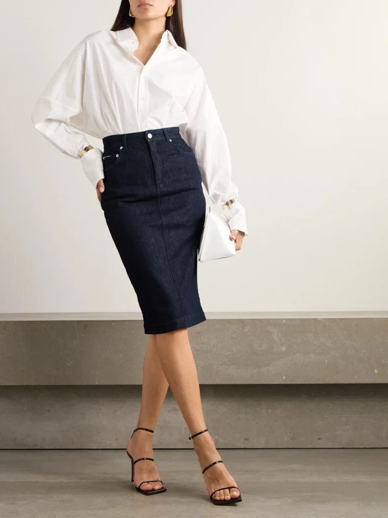 Dolce & Gabbana Stretch-denim Skirt