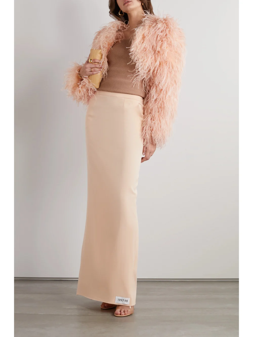 Dolce & Gabbana Stretch-silk Georgette Maxi Skirt, worn by a model