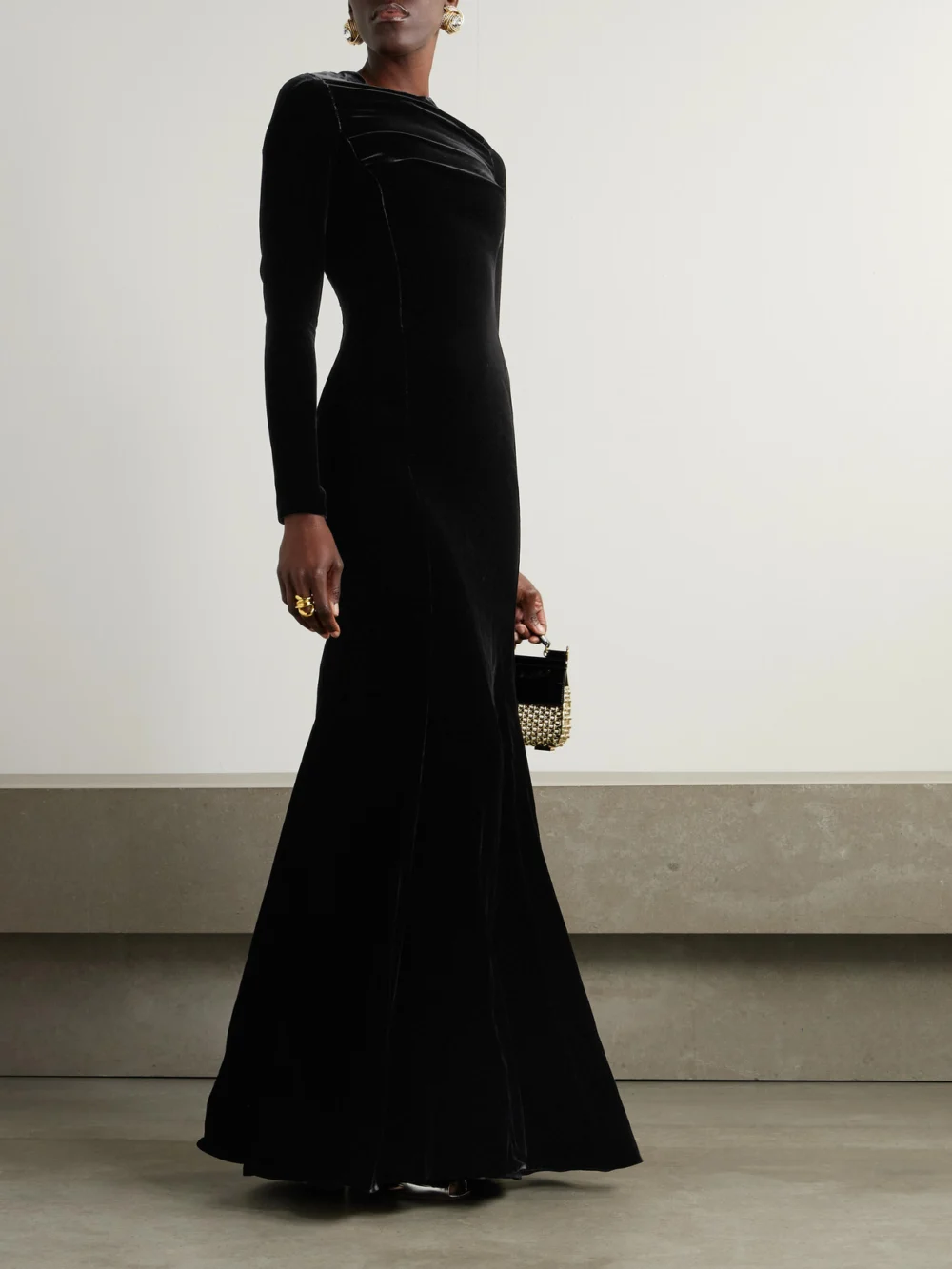 Dolce & Gabbana Velvet Gown, worn by a model