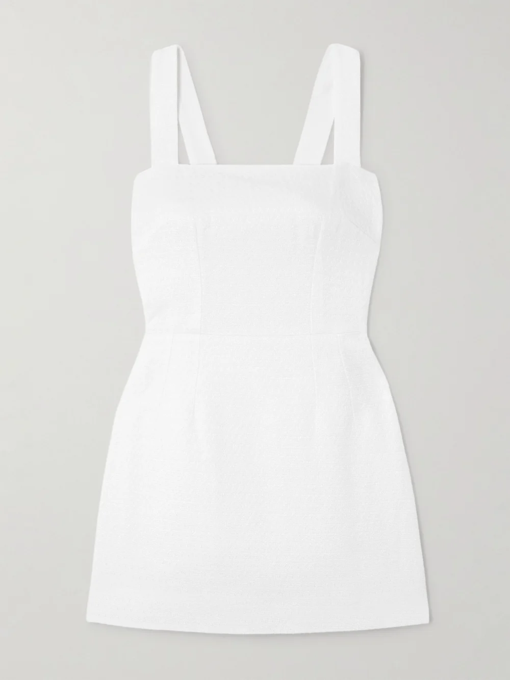 Dolce & Gabbana Woven Mini Dress in white