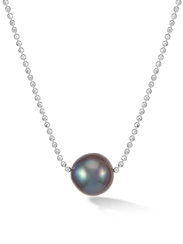 Dower & Hall 12mm Single Peacock Luna Pearl Pendant