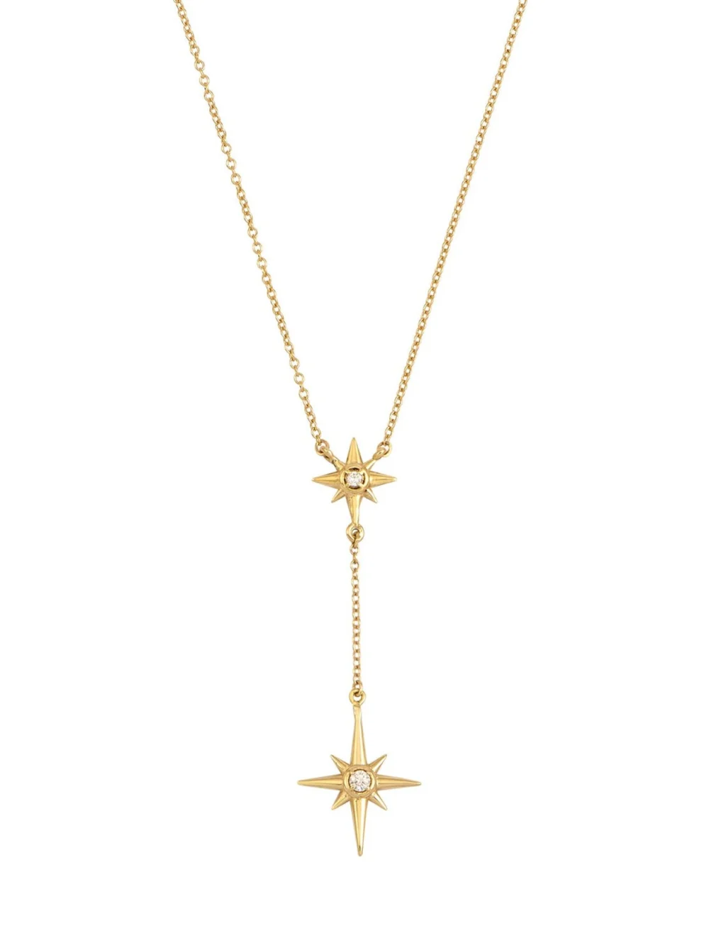 Dower & Hall 14k Gold & Diamond North Star Double Pendant