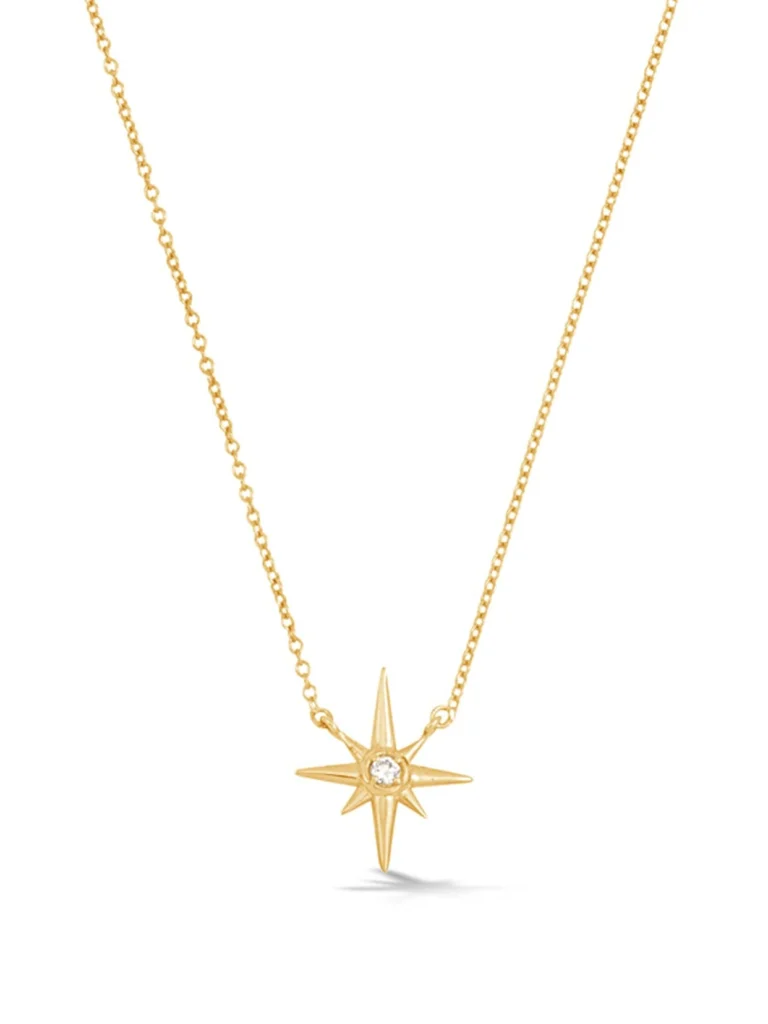 Dower & Hall 14k Gold & Diamond North Star Pendant