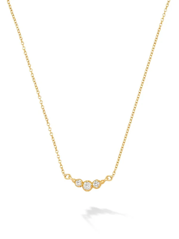 Dower & Hall 14k Gold Stargazer Trio Diamond Pendant