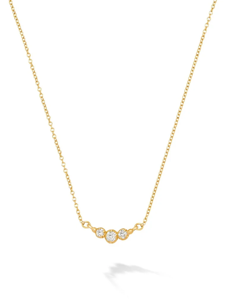 Dower & Hall 14k Gold Stargazer Trio Diamond Pendant