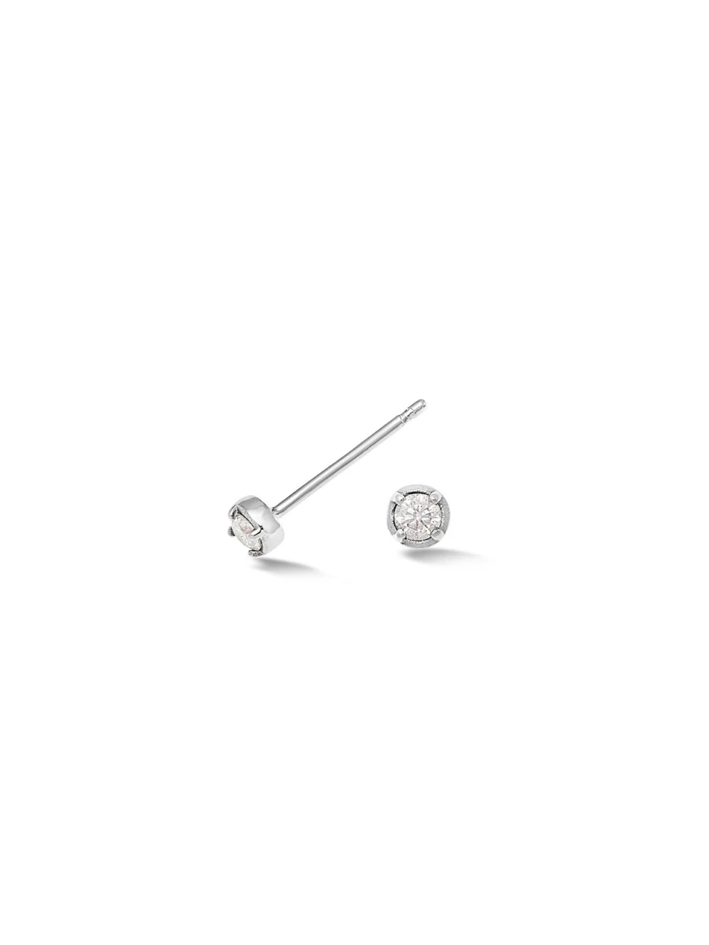 Dower & Hall 14k Stargazer Diamond Studs, view 4