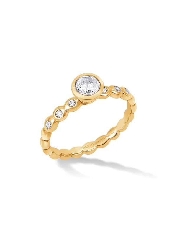Dower & Hall 18k Bubbles Narrative Ring with 0.50ct Diamond