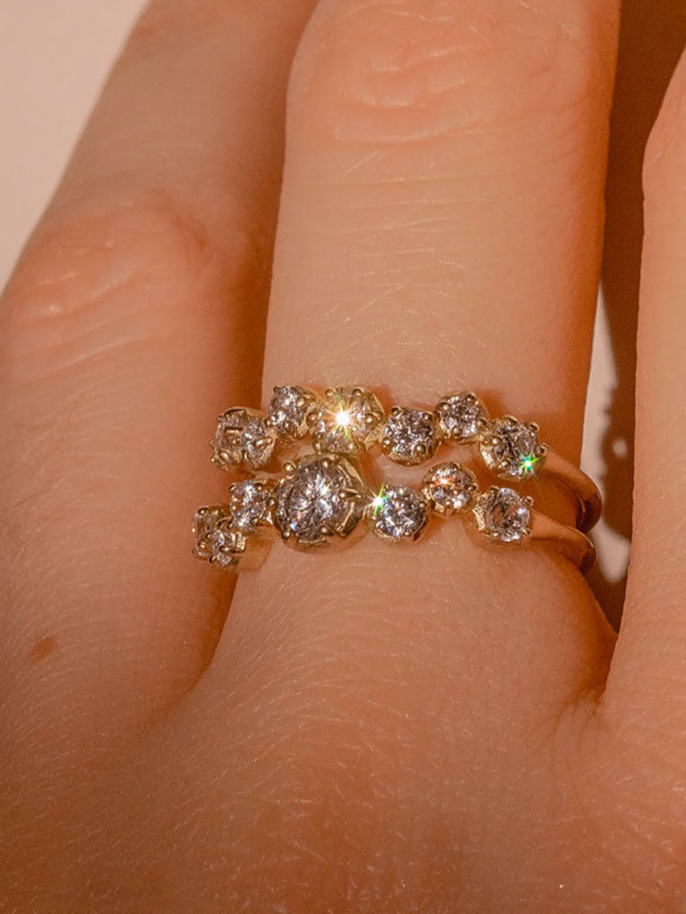 Dower & Hall 18k Diamond Stargazer Ring - 0.66ct, view 3