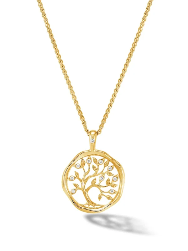 Dower & Hall 18k Diamond Tree of Life Talisman Necklace