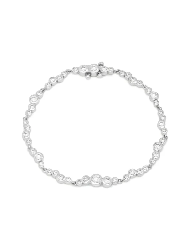 Dower & Hall 18k Gold & Diamond Cascade Line Bracelet - 2.25ct