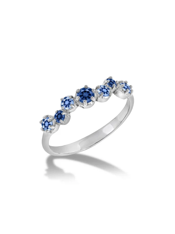 Dower & Hall 18k Gold & Sapphire Stargazer Ring