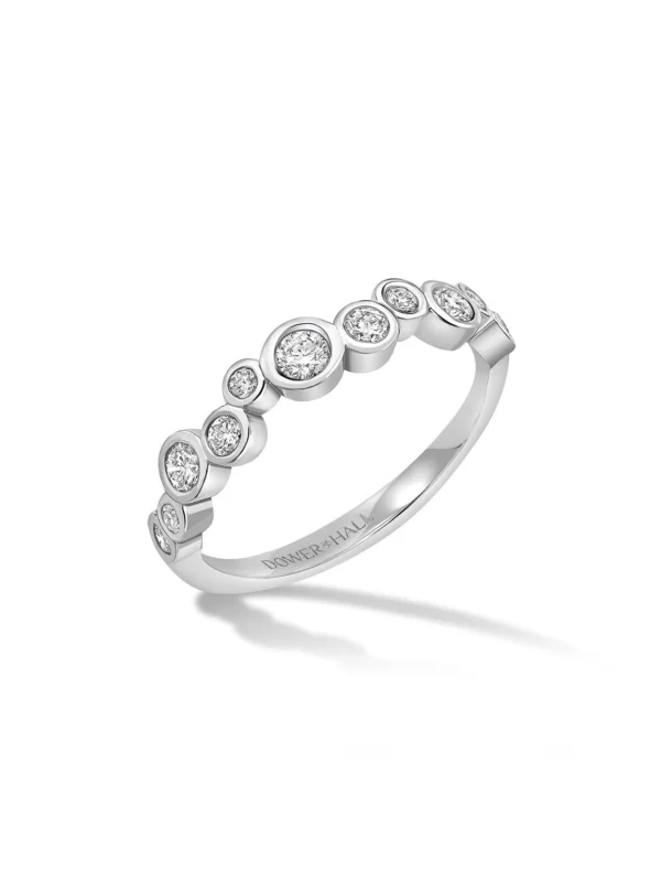 Dower & Hall 18k Gold Diamond Fine Cascade Ring