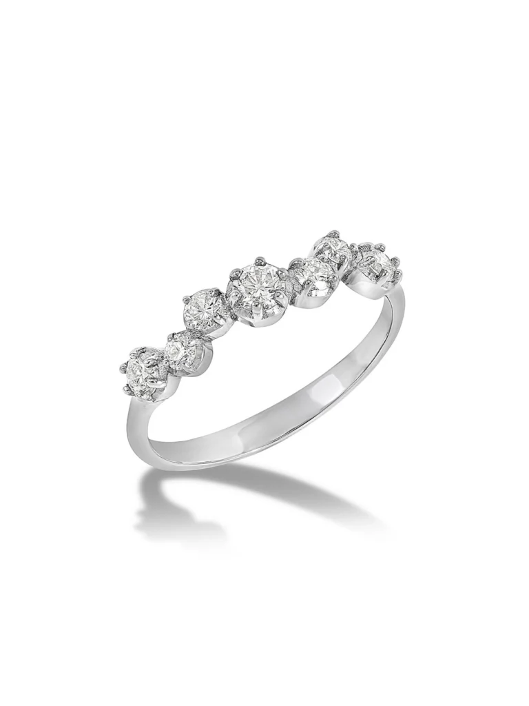 Dower & Hall 18k Gold Diamond Stargazer Ring - 0.46ct