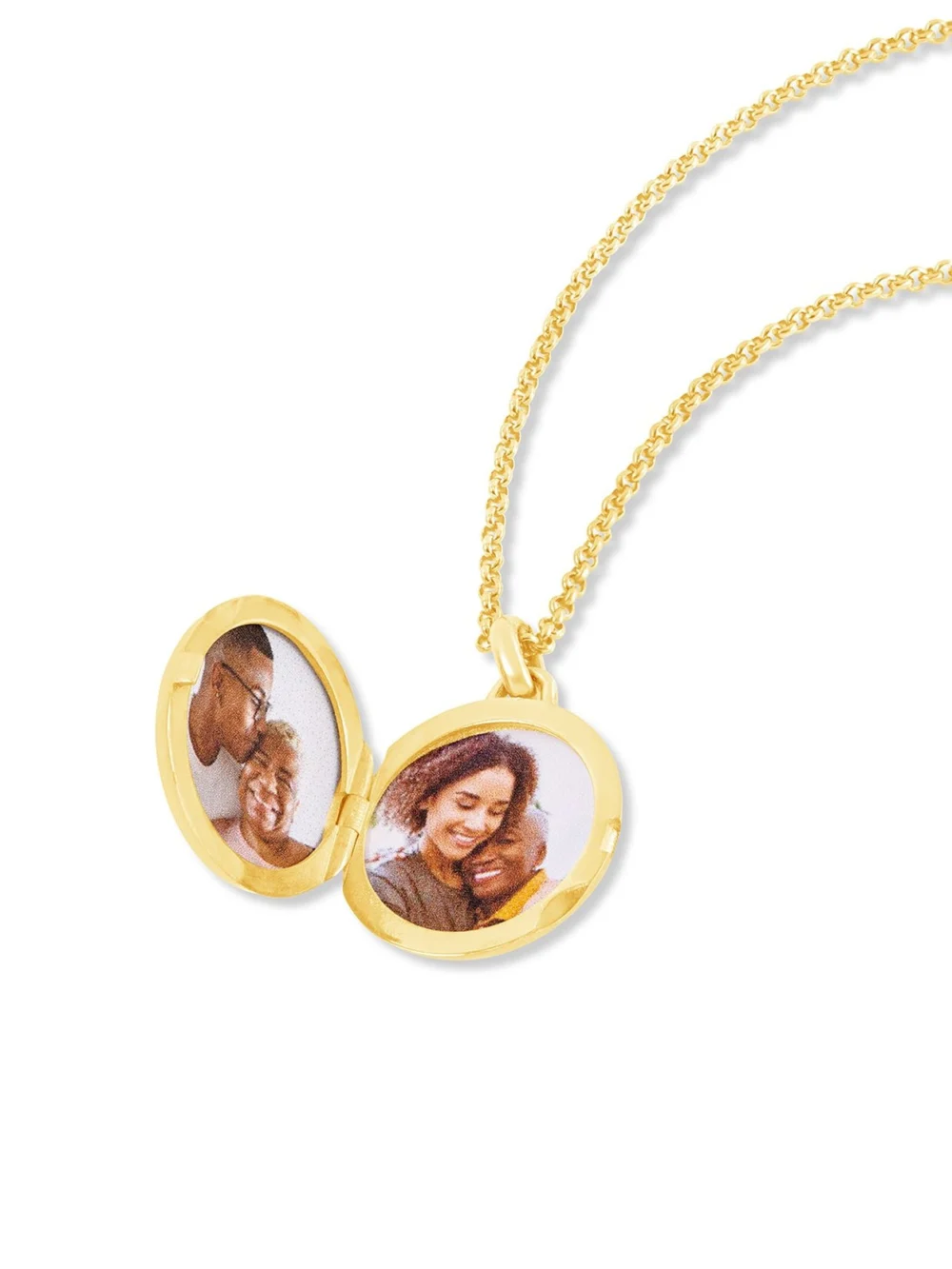 Dower & Hall 18k Round Lumiere Locket with Diamonds, view 2