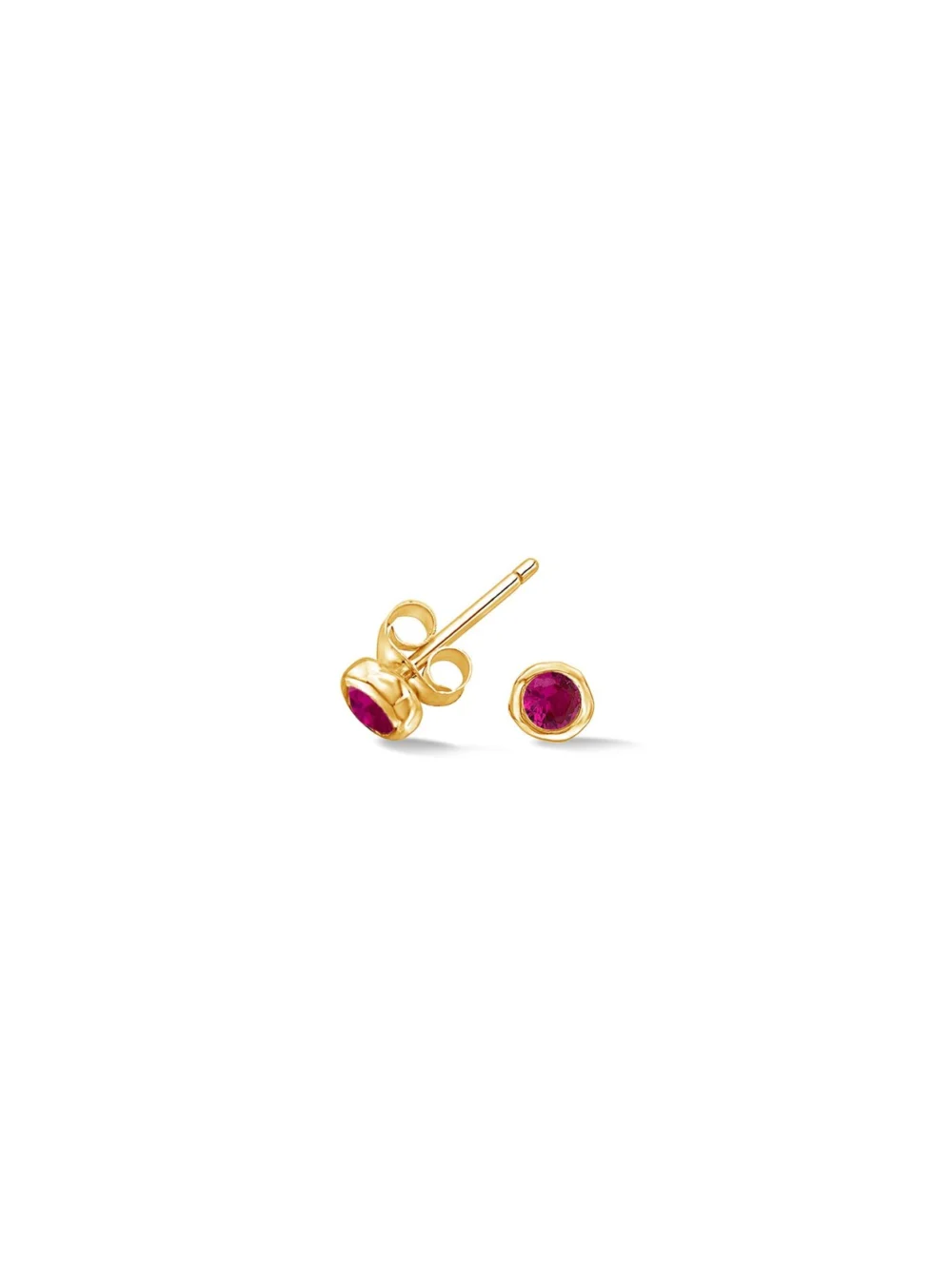 Dower & Hall 3mm Ruby Dewdrop Studs