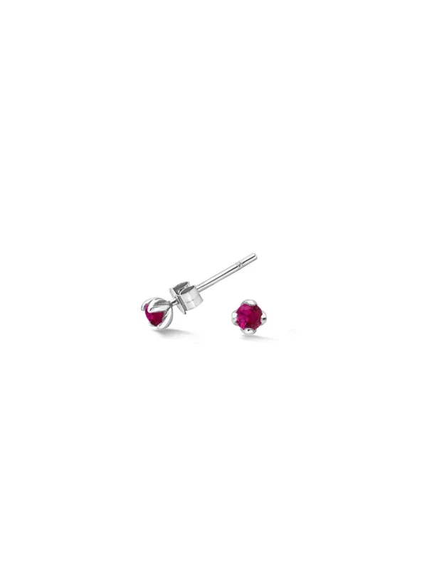 Dower & Hall 3mm Ruby Orissa Studs