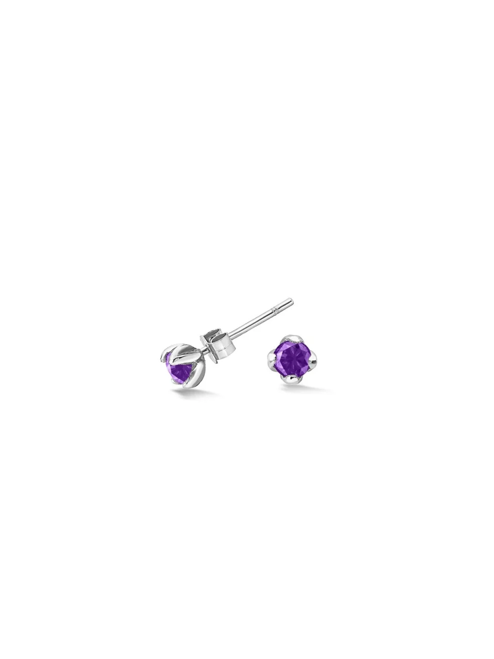 Dower & Hall 4mm Amethyst Orissa Studs