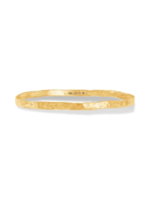 Dower & Hall 4mm Hammered Nomad Bangle