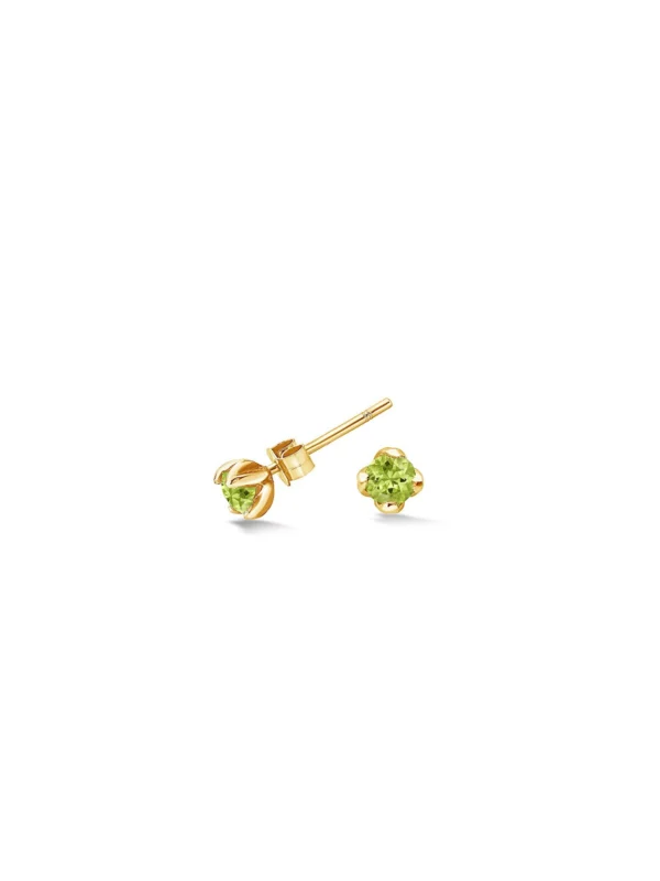 Dower & Hall 4mm Peridot Orissa Studs