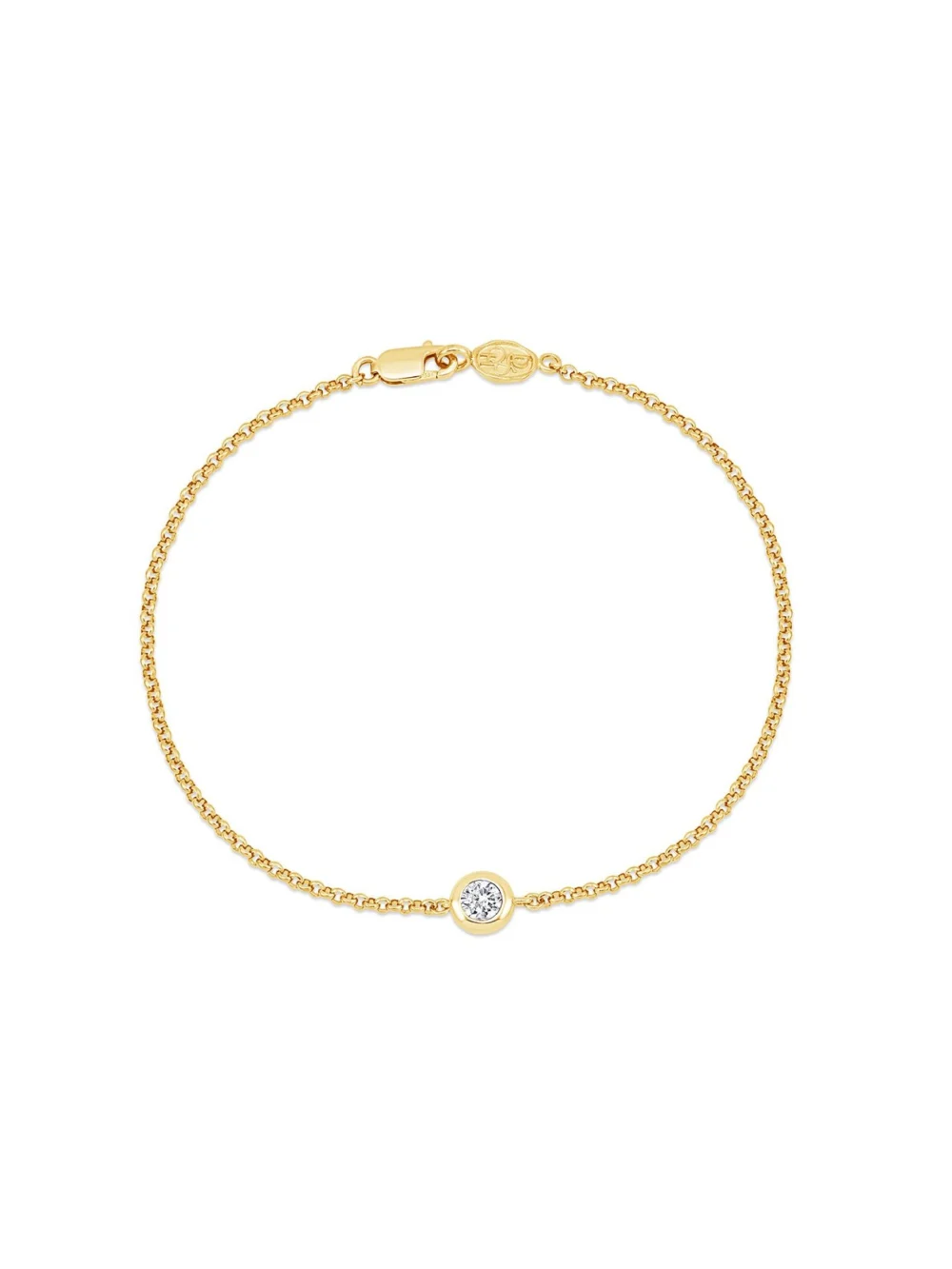 Dower & Hall 9k Round 4mm Diamond Dew Chain Bracelet
