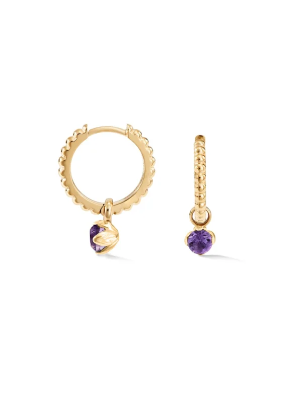 Dower & Hall Amethyst Orissa Hoops