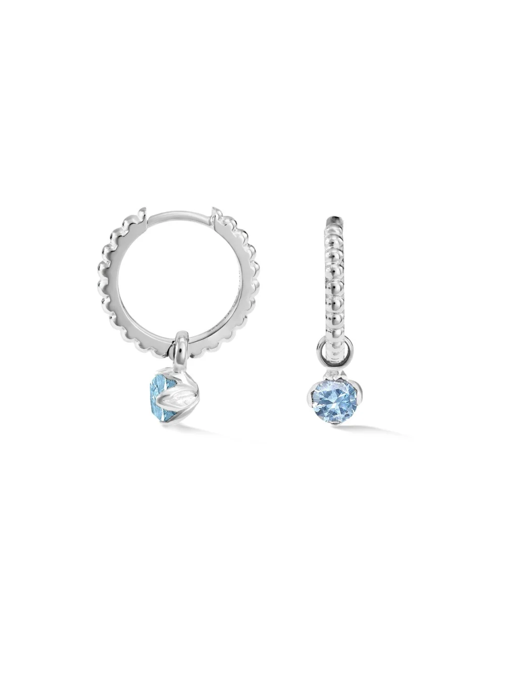 Dower & Hall Aquamarine Orissa Hoops