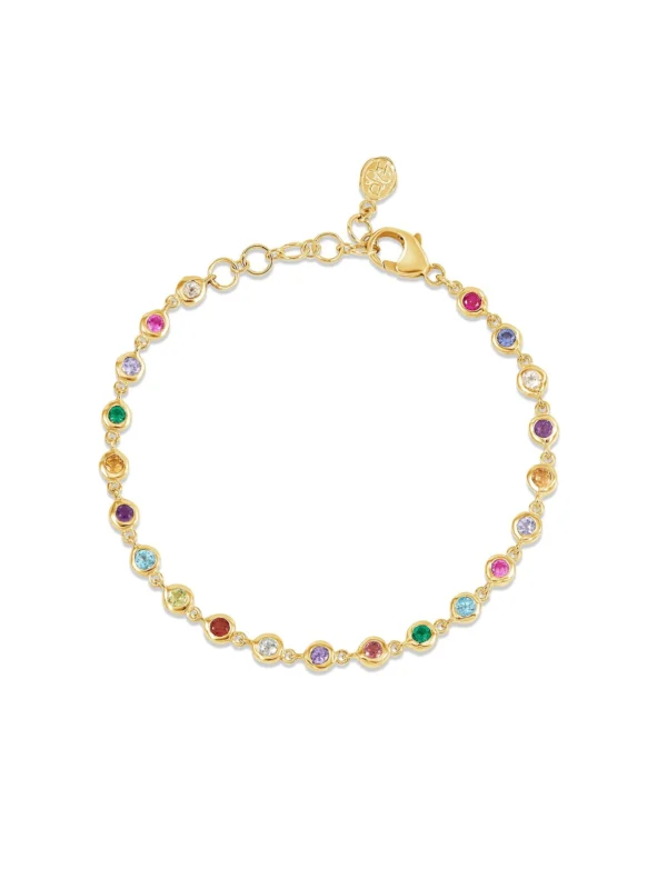 Dower & Hall Array Gemstone Line Bracelet