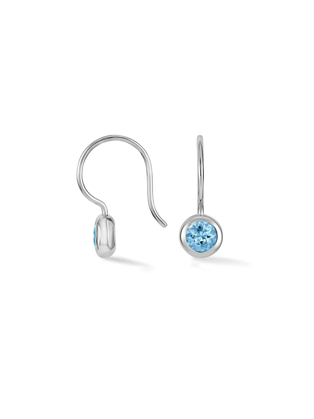 Dower & Hall Blue Topaz Dewdrop Earrings