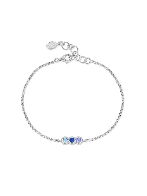 Dower & Hall 'Blues' Tutti Frutti Chain Bracelet