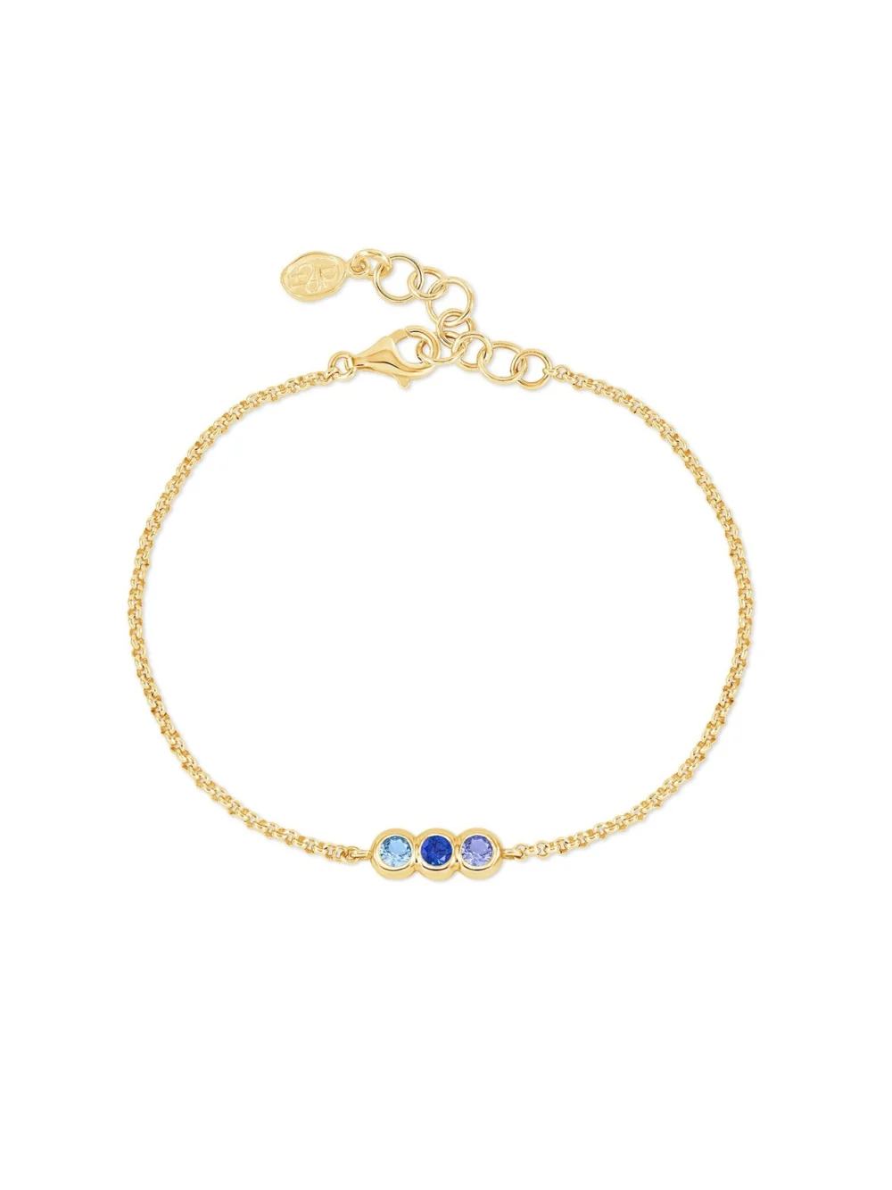 Dower & Hall 'Blues' Tutti Frutti Chain Bracelet, view 4