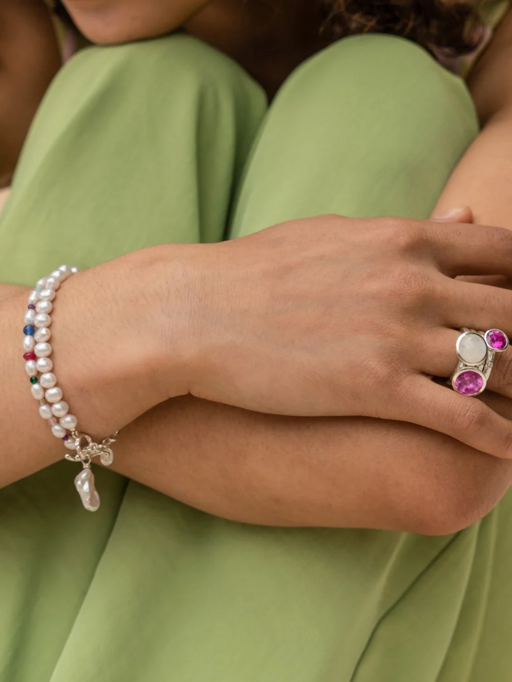 Dower & Hall Carnival Mixed Gemstone Bracelet, view 5