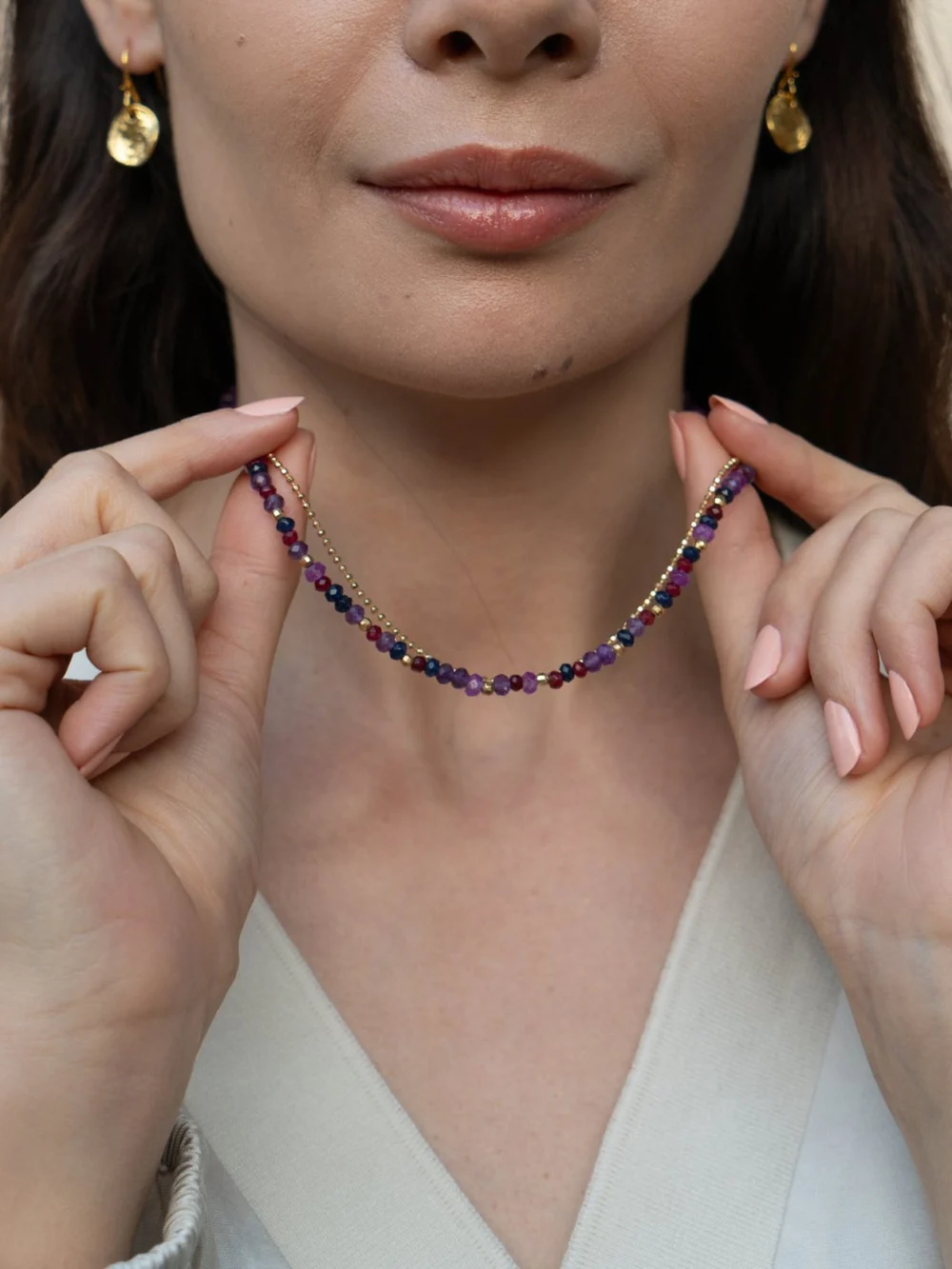 Dower & Hall Cassis Orissa Necklace, view 3