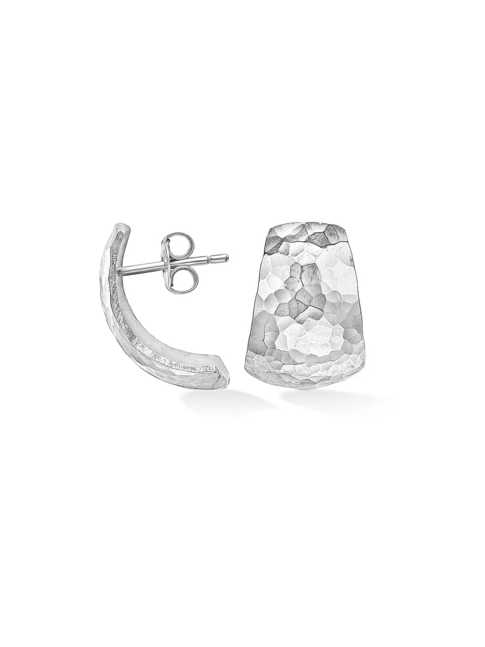 Dower & Hall Chunky Tapering Half Hoop Nomad Earrings, view 4