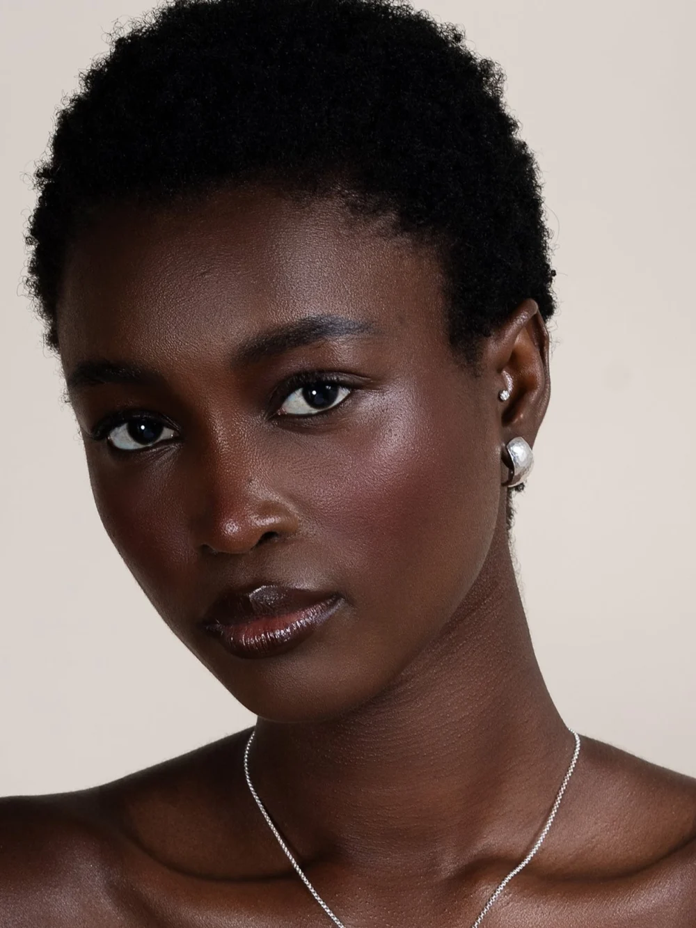 Dower & Hall Chunky Tapering Half Hoop Nomad Earrings, view 6