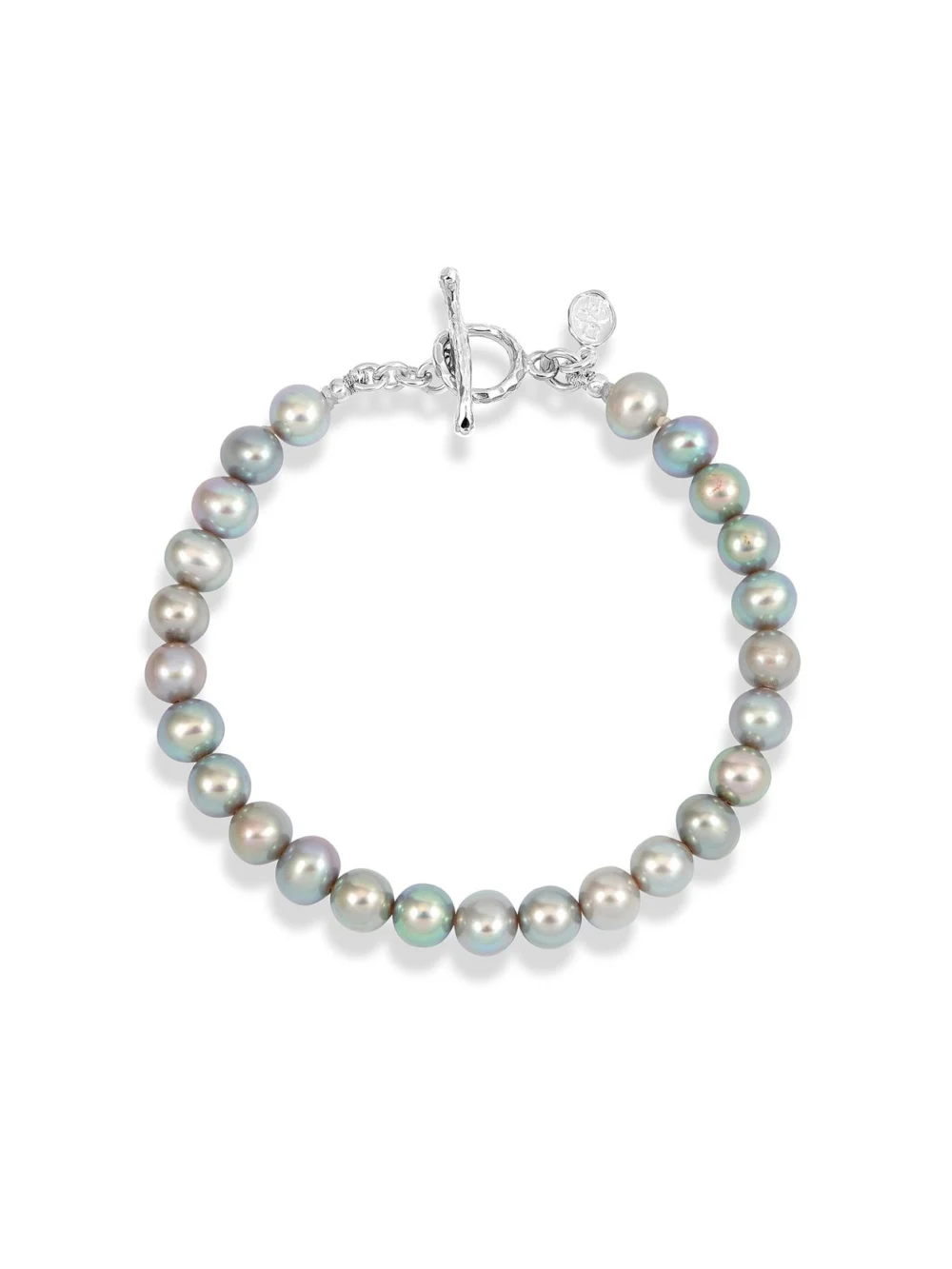 Dower & Hall Dove Grey Freshwater Luna Pearl Bracelet