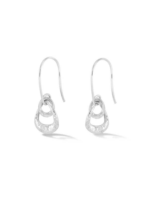 Dower & Hall Entwined Double Oval Drop Earrings
