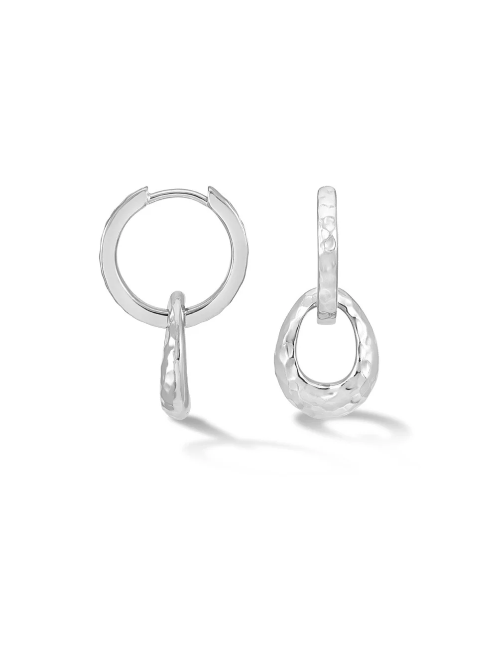Dower & Hall Entwined Oval Huggie Hoops, view 4