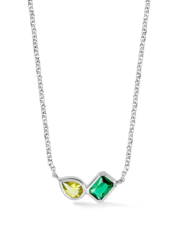 Dower & Hall Green Garnet & Peridot Duo Tutti Frutti Necklace